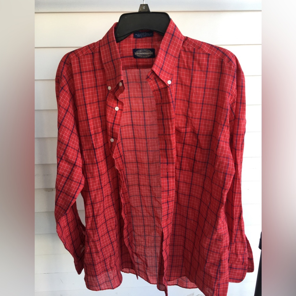 Men 2 Chest Pocket Button Down Shirt Sz Lg 16-16.5
